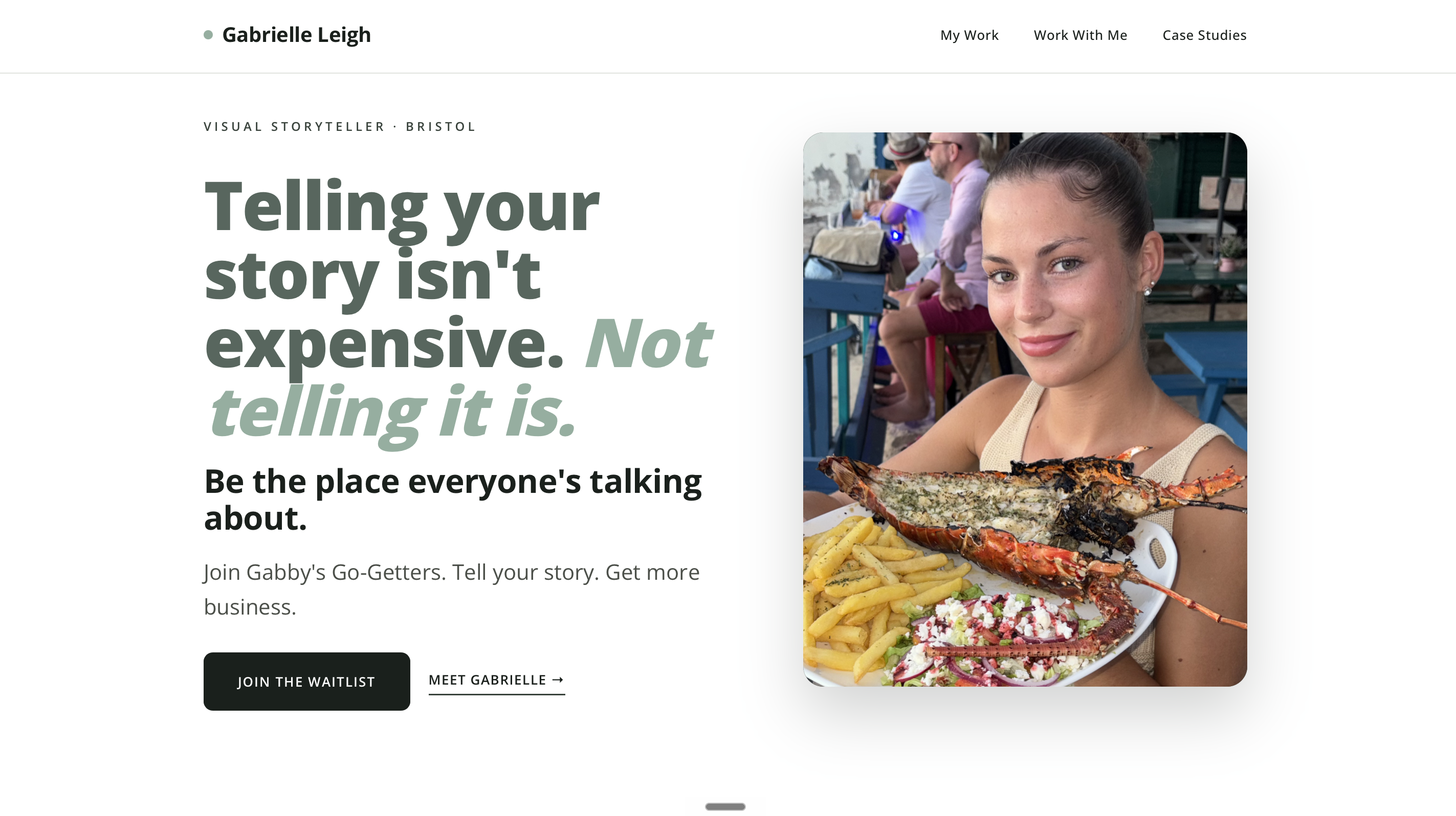 Gabrielle Leigh landing page